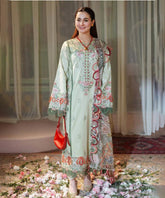 Lawn-3PC Embroidered Shirt with Digital Printed Jacquard Dupatta-1428